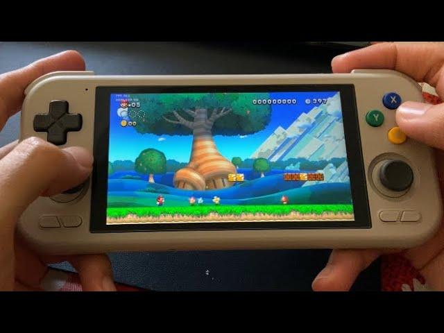 Super Mario Bros. U Deluxe Switch Emulation On The Retroid Pocket 4 Pro.