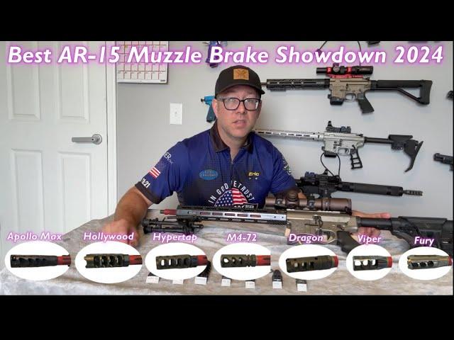 Best AR-15 Muzzle brake/ Comp test   (Apollo Max, Hypertap, Hollywood, Coda Fury, Dragon