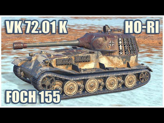 VK 72.01 K, Ho-Ri Samurai & Foch 155 • WoT Blitz Gameplay