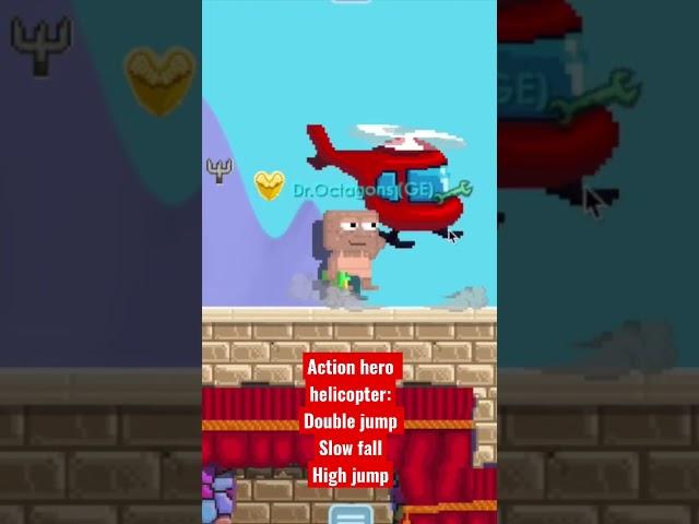 Growtopia action hero helicopter