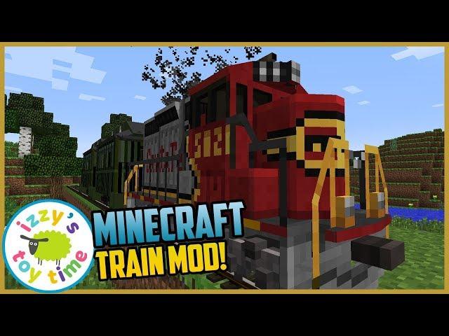 Minecraft TRAIN MOD! Izzy's Toy Time Fun Toy Trains