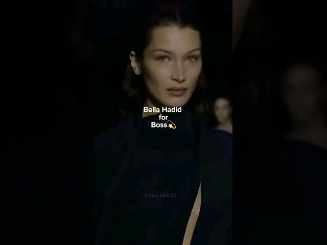 Bella Hadid for Boss #viral #model #runway #bellahadid