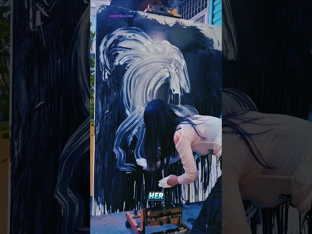 She Threw Black Paint… Then Shocked Everyone with the Final Result 