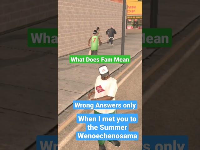 what does Fam mean⃤