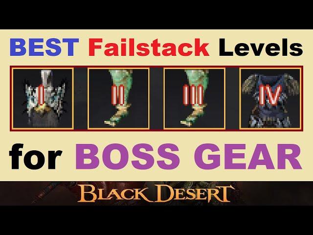 Best *FAILSTACKS* for ~BOSS GEAR~.. (Yellow Gear) in Black Desert Online.. [BDO Video Guide]