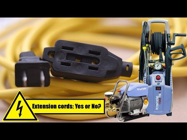 Extension cords: Yes or NO? Kranzle USA Pressure Washer | Official Answer