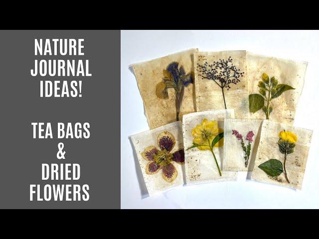  Quick & Easy Dried Flower Journal Embellishments / Upcycled Teabags 