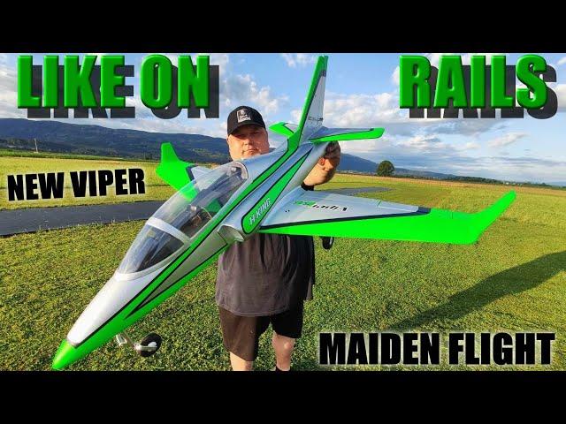 NEW H-King Viper 64 EDF Jet plane 6S power 1000mm MAIDEN FLIGHT