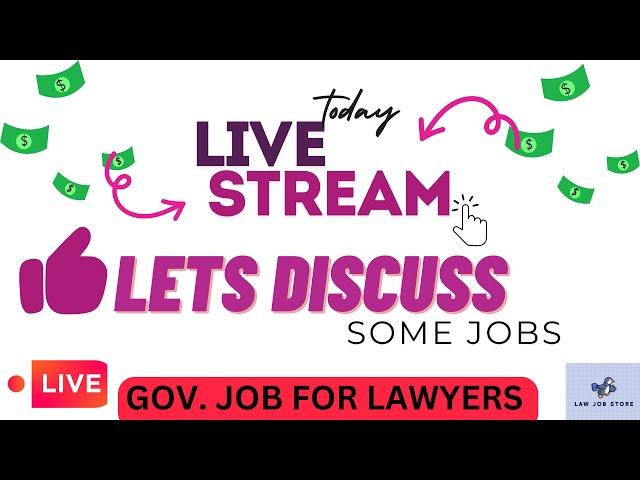 best jobs for lawyers | vacancy for lawyers | starting tomorrow