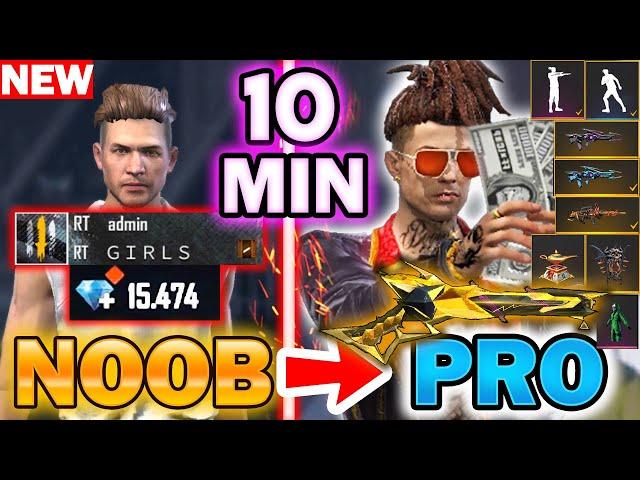 Free Fire new account to *PRO* new events - look how it became 