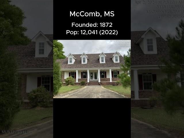 Random US Towns: McComb, MS #shorts