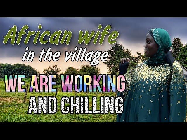 African wife in the village  a lot of work