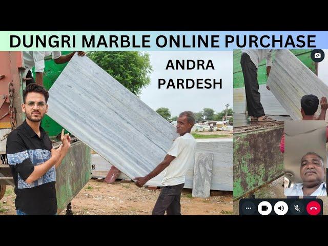 Makrana Dungri Marble Loading To Andra Pradesh Call 9214804444 Customer ne lia online marble