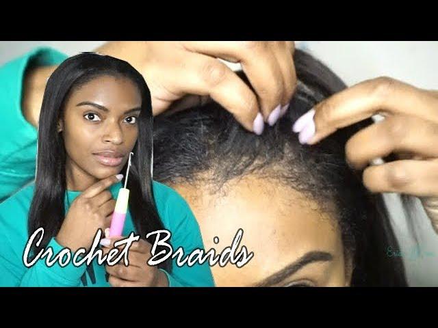 MUST SEEStraight Braiding hair as Crochet Braids⁉️@Outre BraidBabe