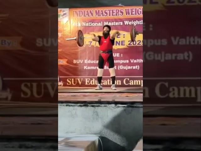 Harpreet Singh ਗੋਲ੍ਡ medal in gujrat national championship #weightlifting  #national #shorts