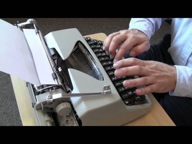 Facit TP1 Typewriter - Typing demonstration