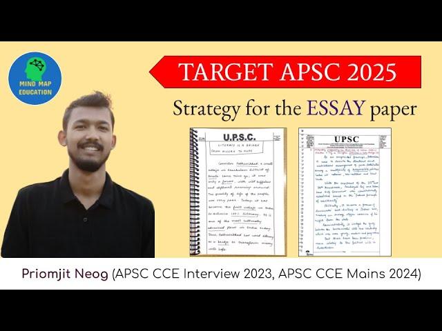 APSC 2025 || Essay Paper || Strategy for Essay Paper || Priomjit Neog