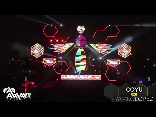 COYU b2b RAMIRO LOPEZ @ Far Away Festival 2019 & Visuals by Vj Gorilla & Vj Optika - Lima Perú