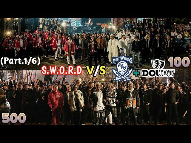 High&Low: The Movie - S.W.O.R.D vs Mighty Warriors & Doubt (Part. 1/6)