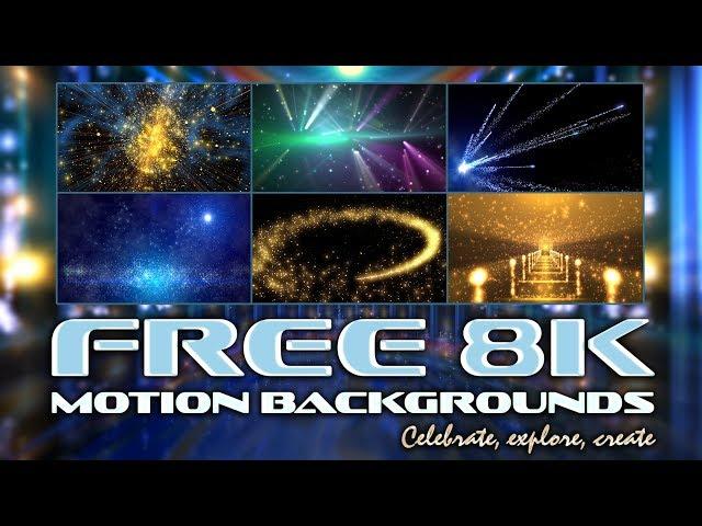 100% Motion Backgrounds Channel 'Celebrate, Explore, Create' AA VFX 8K 4K Compilation Promo