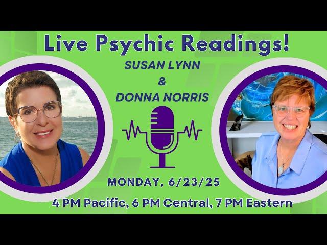 LIVE Psychic Readings For PETS & People With Donna & Susan Lynn