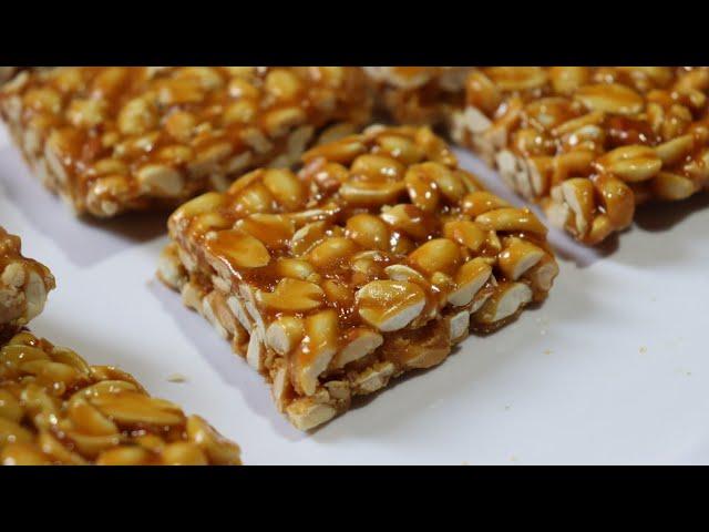 Peanut Chikki Bar | Amma Food Bites | #shorts