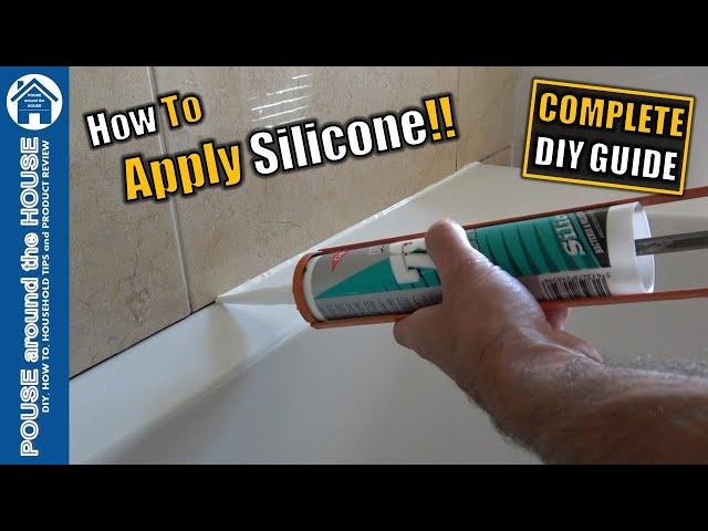 How to apply silicone sealant DIY guide. Silicone caulk application for beginners. Pro silicone bead