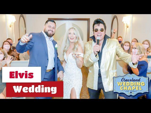 Danny & Miranda's Elvis Wedding Ceremony at Graceland Chapel | Las Vegas