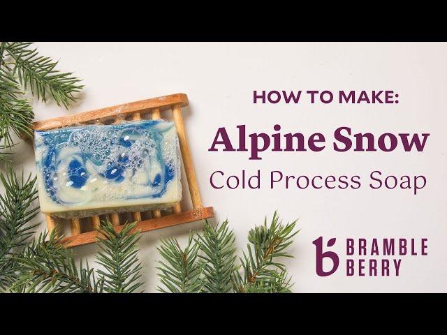 Alpine Swirl Soap ️ Winter Cold Process Soap Tutorial  | BrambleBerry.com