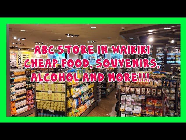 ABC STORE IN WAIKIKI CHEAP FOOD, SOUVENIRS, ALCOHOL AND MORE!!!