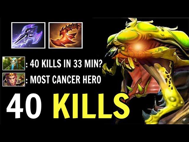 WTF 40 KILLS IN 33 MINS Most Cancer Hero Mage Slayer Venomancer Mid Destroy Meta Heroes IMBA Dota 2