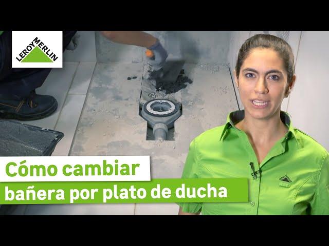 Cómo cambiar bañera por plato de ducha sin obras | LEROY MERLIN