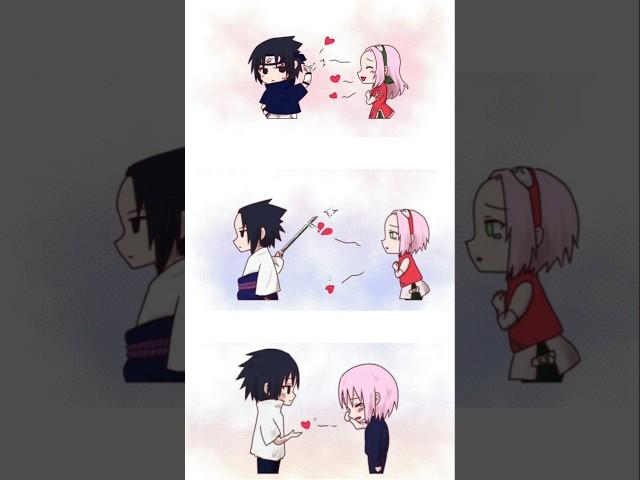 Sasusaku cute comic 🩷 #youtube #youtobeshorts