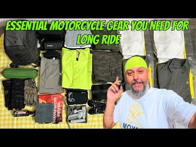 Essential Motorcycle Gear You Need For Long Ride ️ | Rideon with jagjit