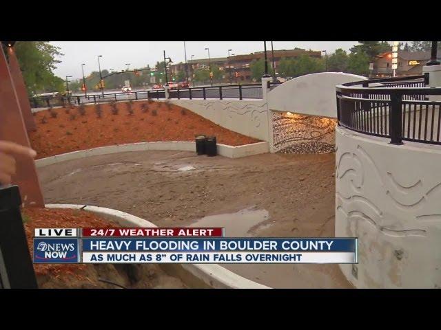 Heavy flooding in Boulder