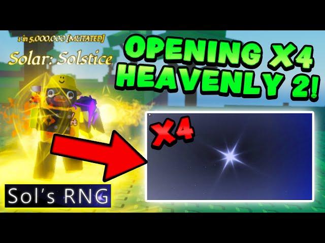 USING 4 HEAVENLY 2 POTIONS IN SOLS RNG ERA 7!