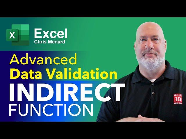 Excel - Data Validation with the INDIRECT Function - Excel Advanced