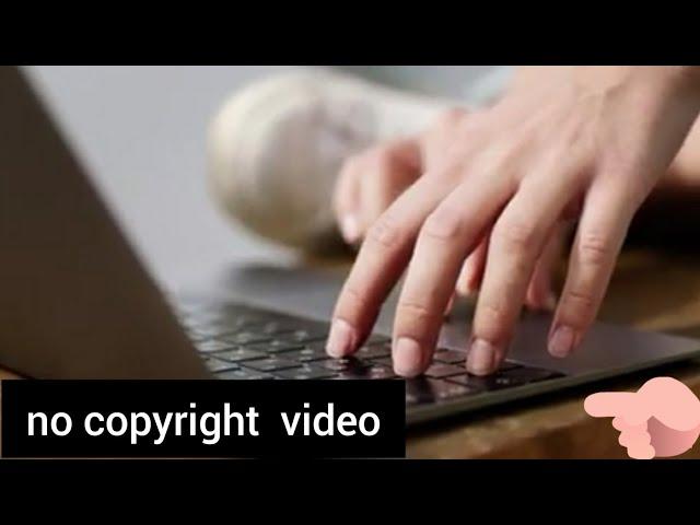 Typing On A Computer Keyboard no copyright video