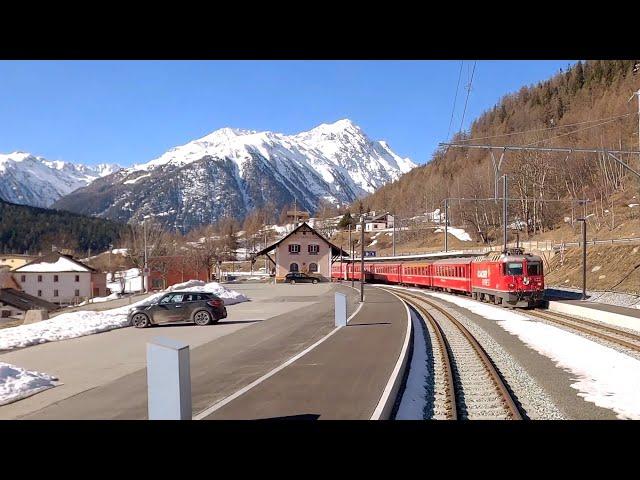  4K Cab ride Scuol-Tarasp - Landquart - Chur, Switzerland [03.2020]