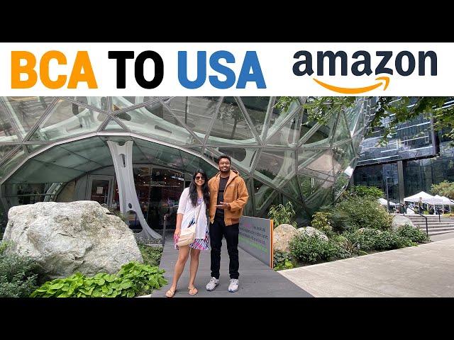 BCA in India to working at Amazon in USA full journey with 100% scholarship| Amazon campus USA