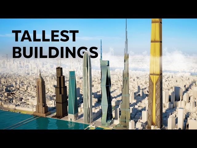 Tallest Skyscrapers in the World (3D Size Comparison)