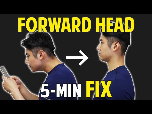 Fix Text Neck, Forward Head Posture｜Attractive Posture in 5-Minutes｜Fix the Neck