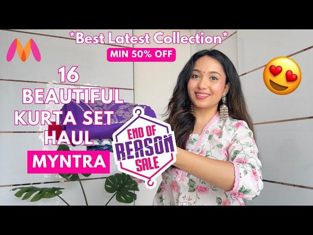 16 WOW Myntra Kurta Set Try On Haul  |  EORS SALE  | 50%-80% OFF  | Isha Vinod Jain