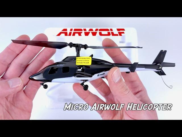 Micro RC Airwolf Helicopter | Unboxing & Maiden Flight | RTRHobby