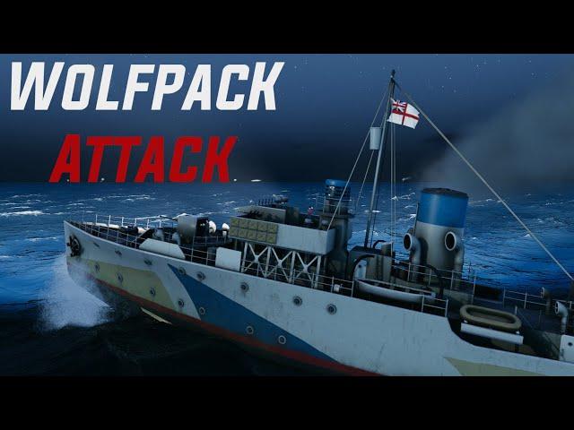 Wolfpack Attack || UBOAT Gameplay.