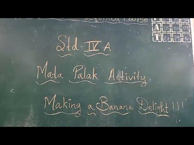 Std-4/A | English - Activity| Making a Banana delight |