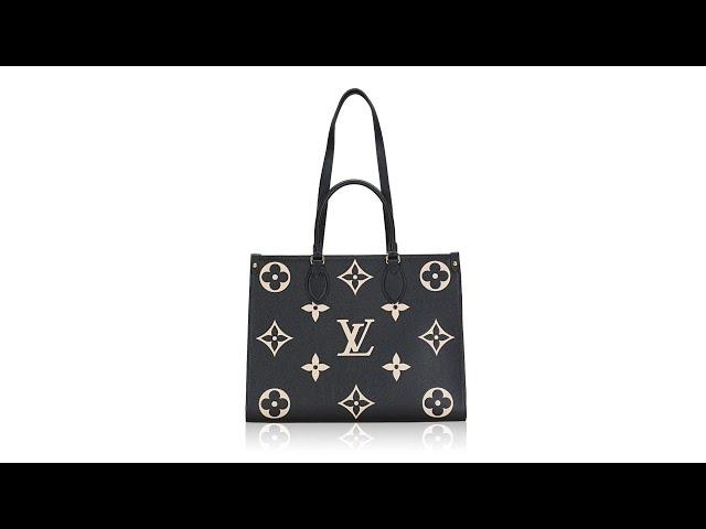 Louis Vuitton Monogram Empreinte Bicolor Onthego MM Noir