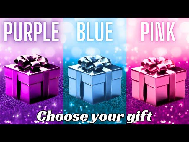 Choose your gift ||3 gift box challenge||2 good & 1 bad|| Purple, Blue & Pink #choosebox #gift