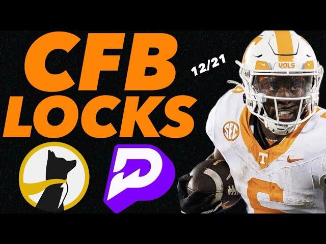 PRIZEPICKS CFB PLAYOFFS SATURDAY 12/21/24 - 6 FREE PICKS!!! - BEST PLAYER PROPS - COLLEGE BETS TODAY