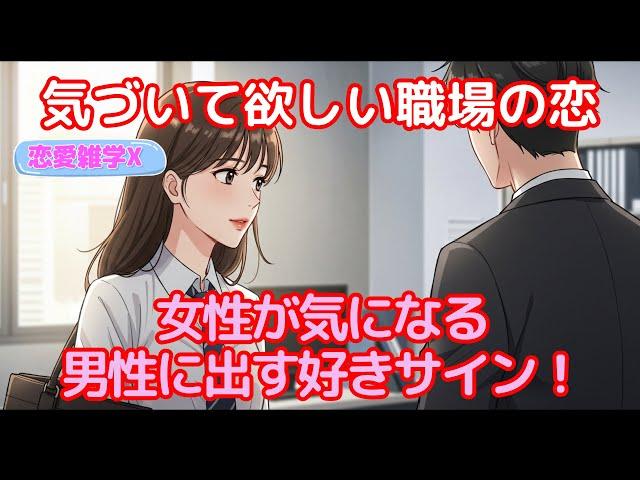 【恋愛雑学マスターＸ】職場恋愛を成功に導く！女性が好意を抱く好きサイン！#恋愛 #恋愛心理 #好きサイン